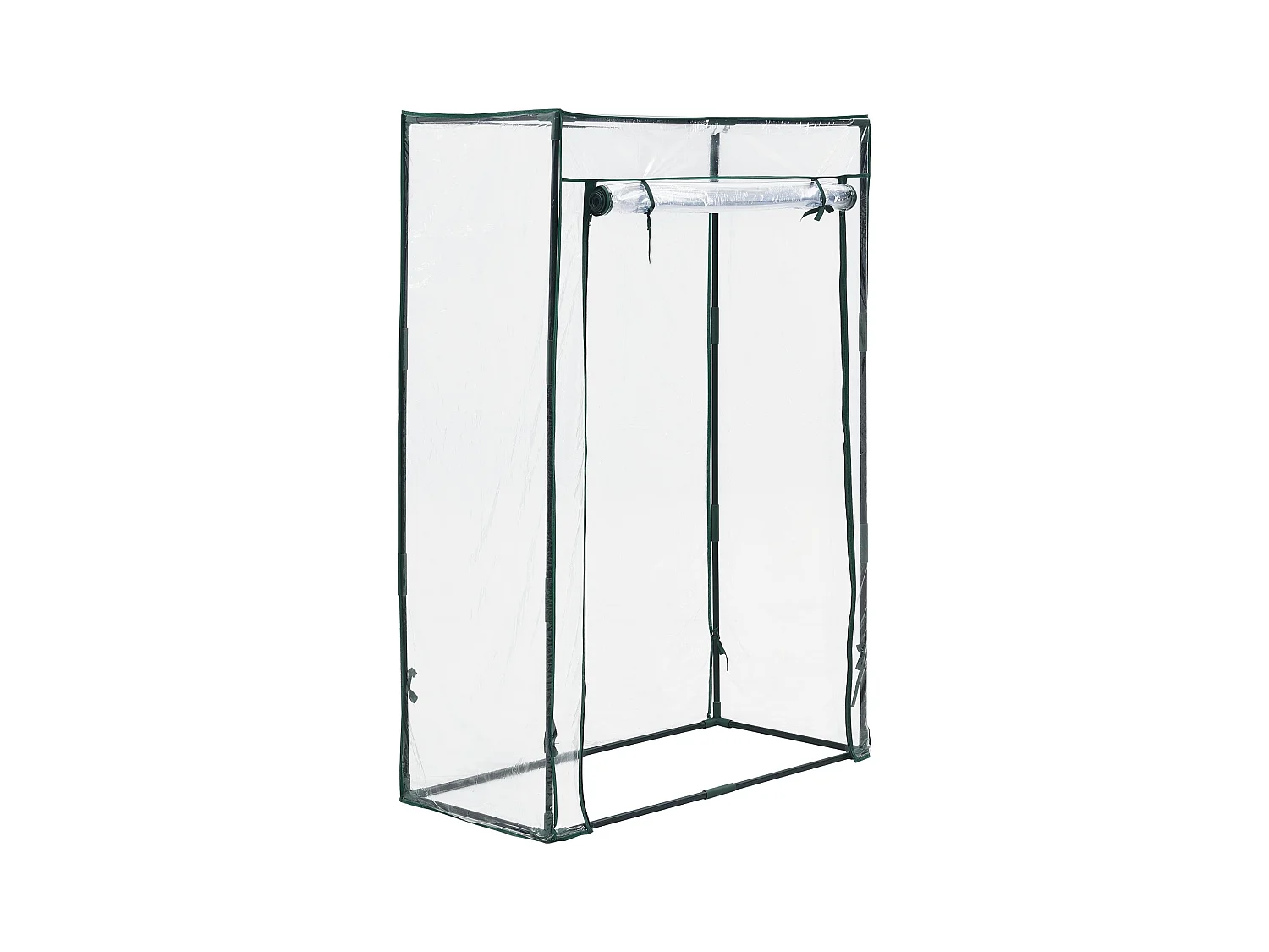 Serra per pomodori Terzigno in acciaio e PVC con porta zip 100 x 50 x 150 cm 03_0008260