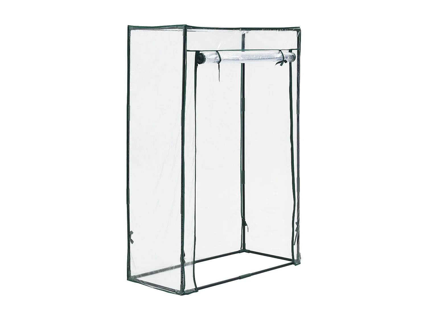 Estufa de tomate Terzigno em aço e PVC com porta com zíper 100 x 50 x 150 cm 03_0008260