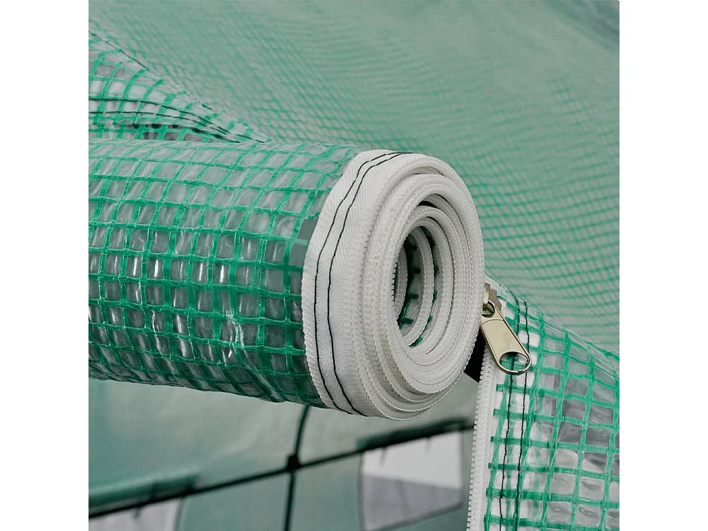 Tenda de estufa abrigo planta flor vegetais portátil estrutura de aço 18 m² verde 02_0044659