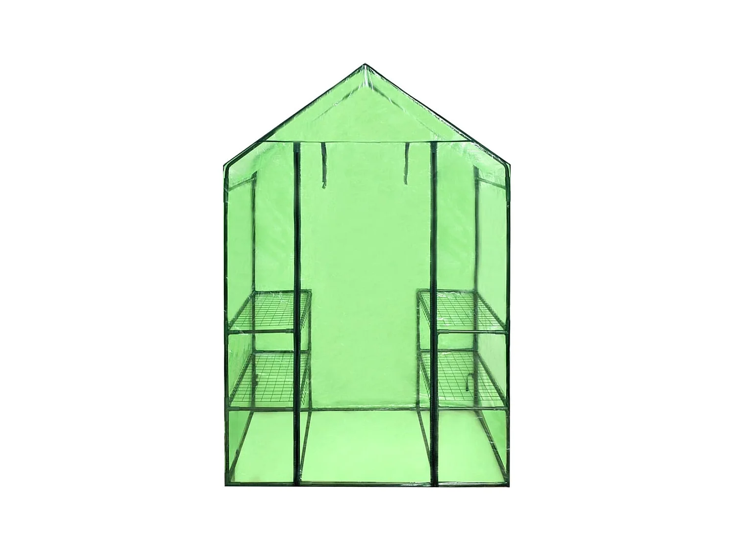 Tenda de estufa abrigo planta flor vegetais com 4 prateleiras verde 02_0044481