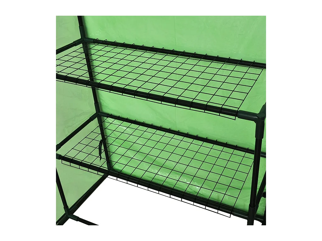 Tenda de estufa abrigo planta flor vegetais com 4 prateleiras verde 02_0044481