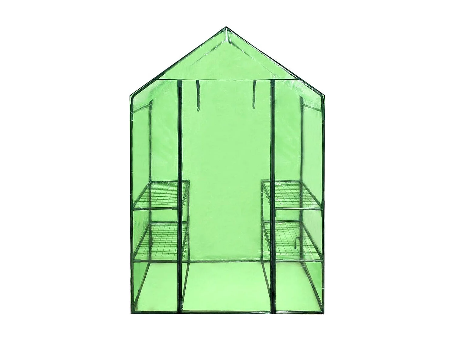 Tenda de estufa abrigo planta flor vegetais com 4 prateleiras verde 02_0044481