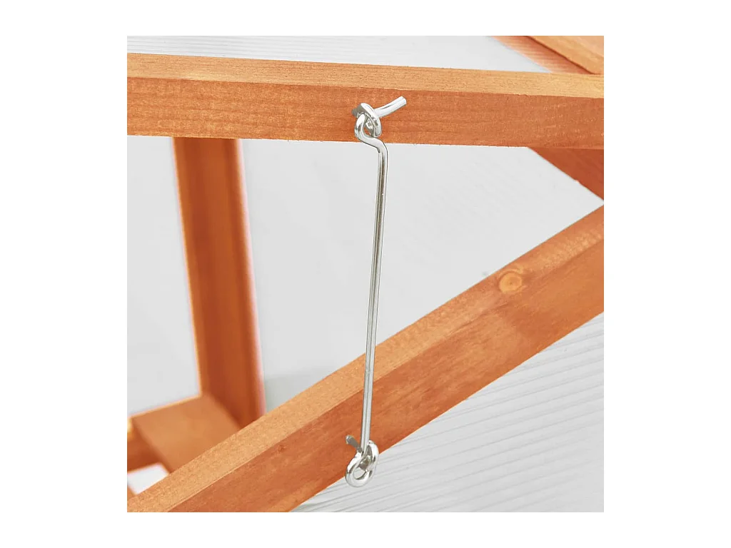 Invernadero de tienda para plantas flores y verduras 60 x 45 x 100 cm madera de abeto marrón 02_0044453