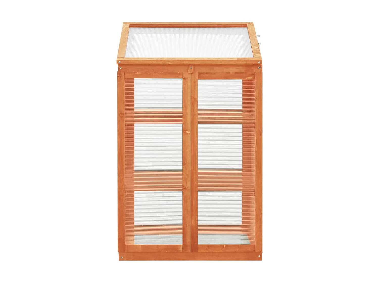 Serre tente abri plante bois marron 60 x 45 x 100 cm 02_0044453