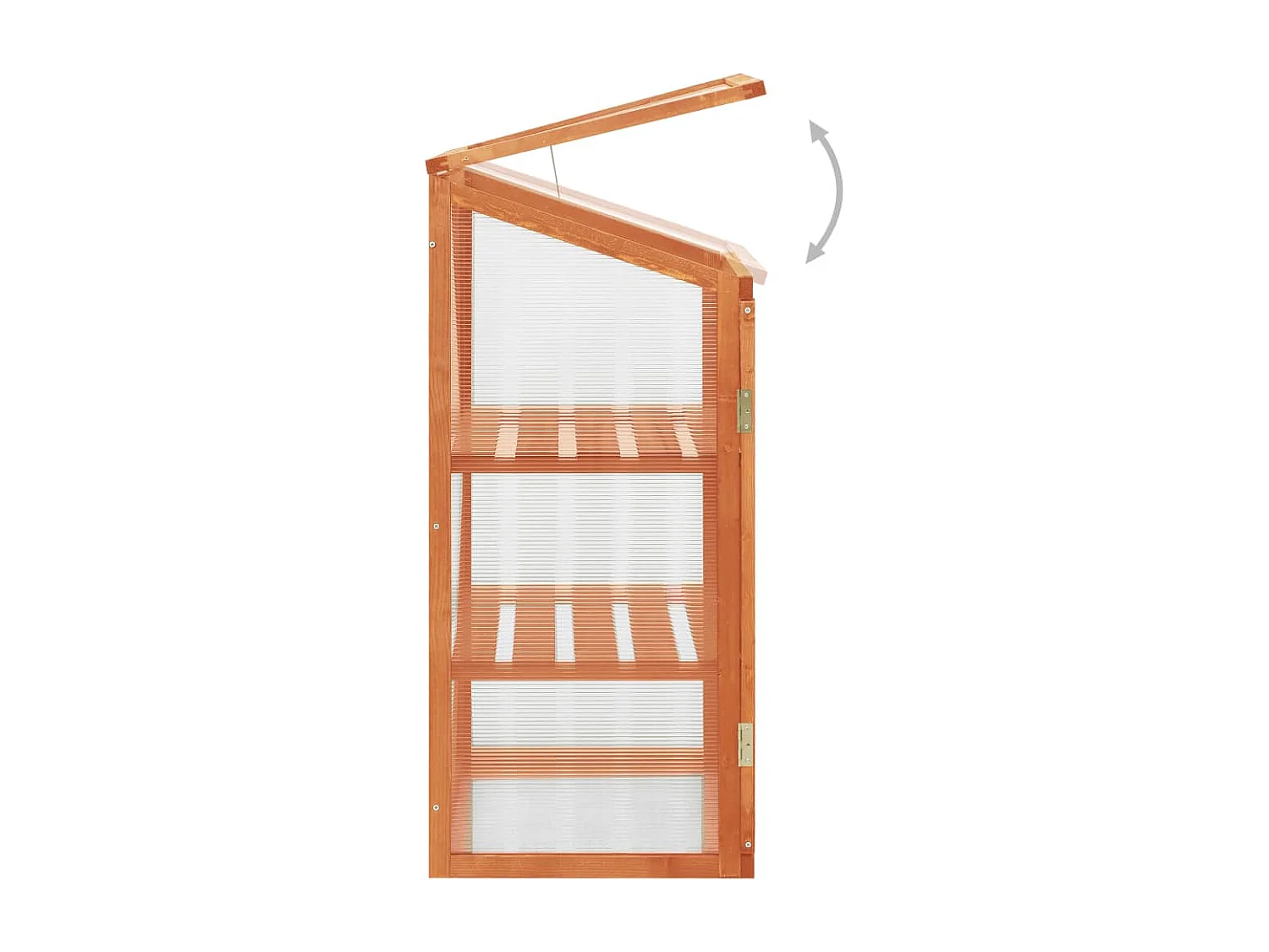 Serre tente abri plante bois marron 60 x 45 x 100 cm 02_0044453