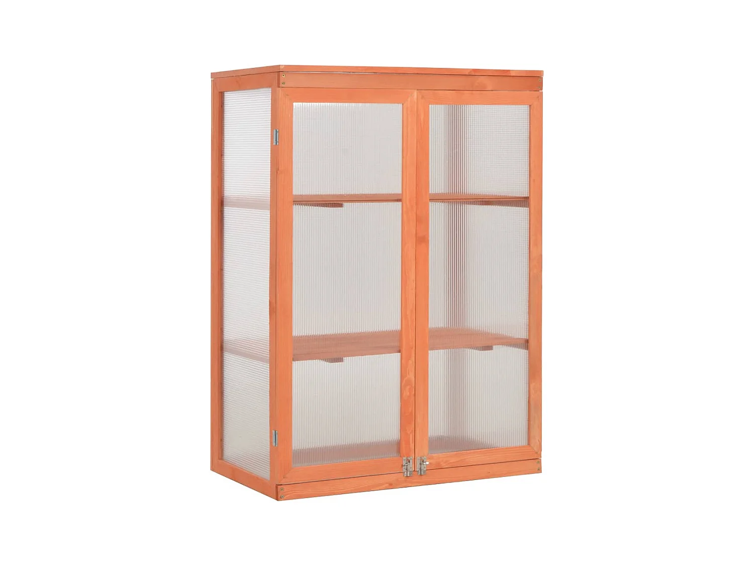 Invernadero de madera para plantas flores y verduras 75 x 47 x 109 cm color marrón 02_0044652