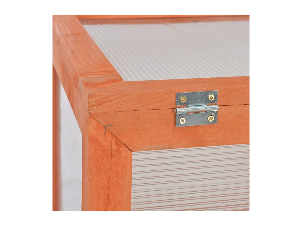 Invernadero de madera para plantas flores y verduras 75 x 47 x 109 cm color marrón 02_0044652