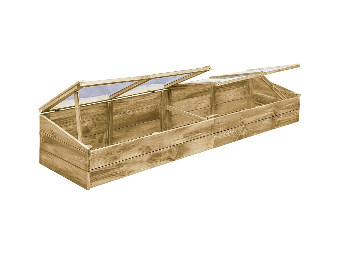 Serres lot de 2 bois marron 200 x 50 x 35 cm 02_0044667