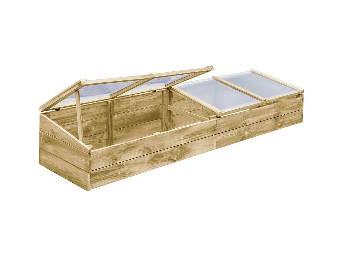 Serres lot de 2 bois marron 200 x 50 x 35 cm 02_0044667