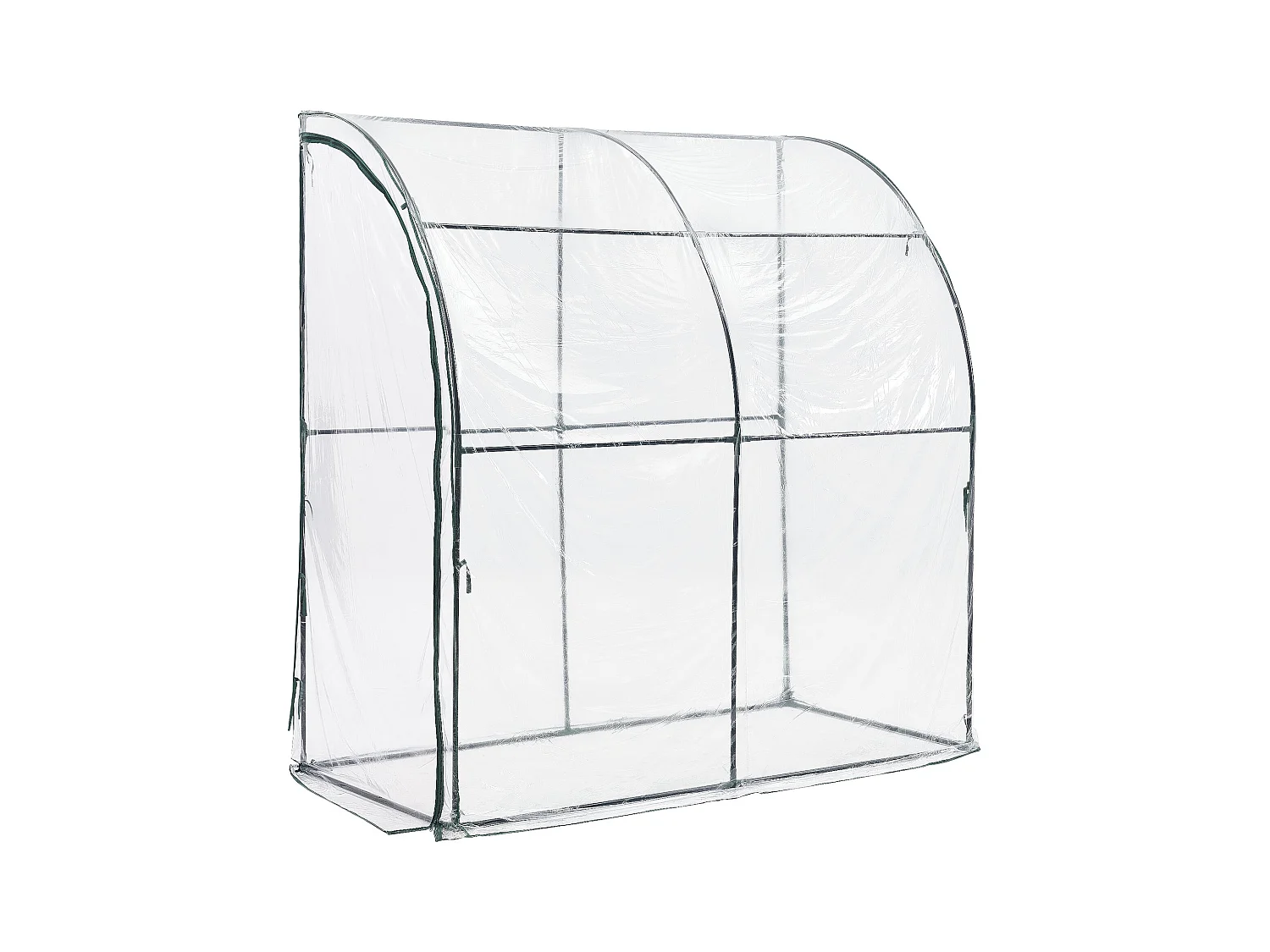 Estufa de jardim suspensa Juta em aço e PVC com porta com zíper 100 x 200 x 215 cm 03_0008248