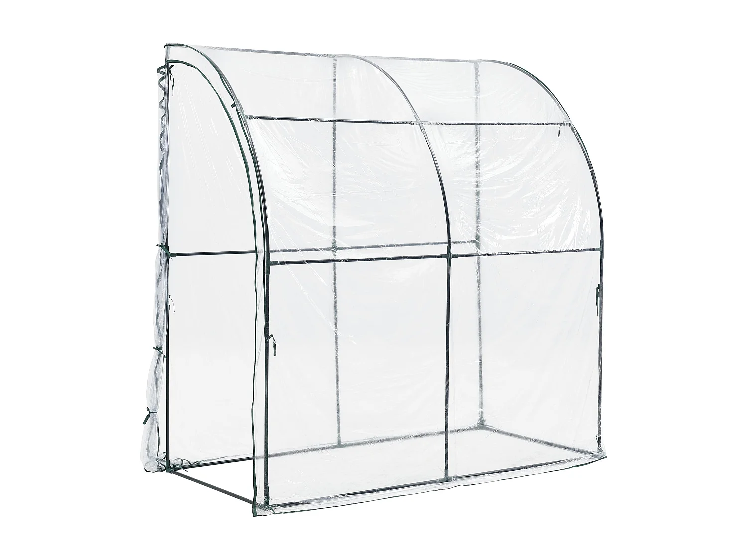 Serre de jardin adossée 100 x 200 x 215 cm 03_0008248