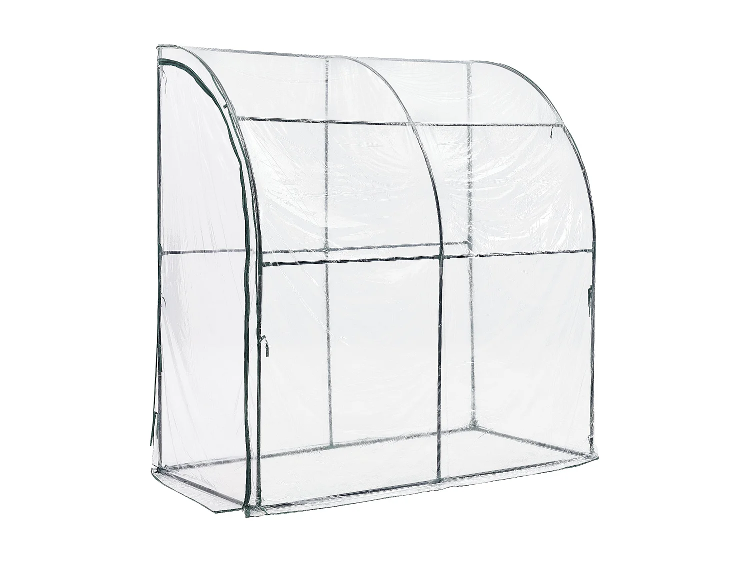 Serre de jardin adossée 100 x 200 x 215 cm 03_0008248