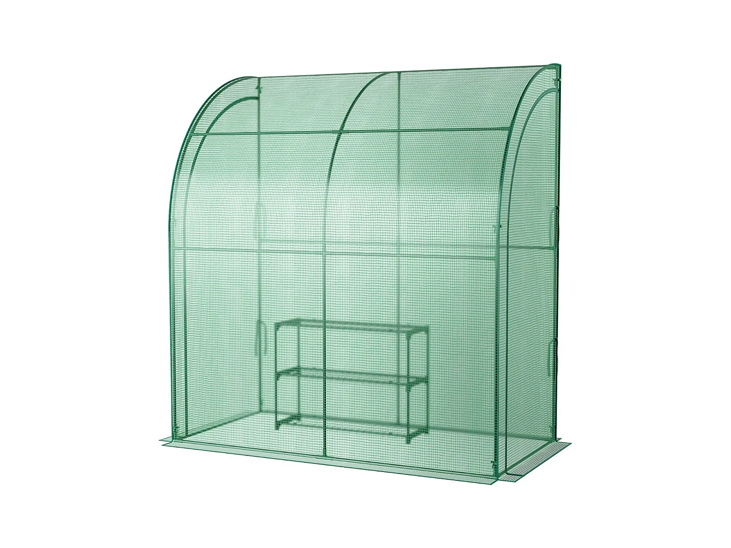 Serre de jardin adossée 198.5 x 98 x 215 cm 20_0005938