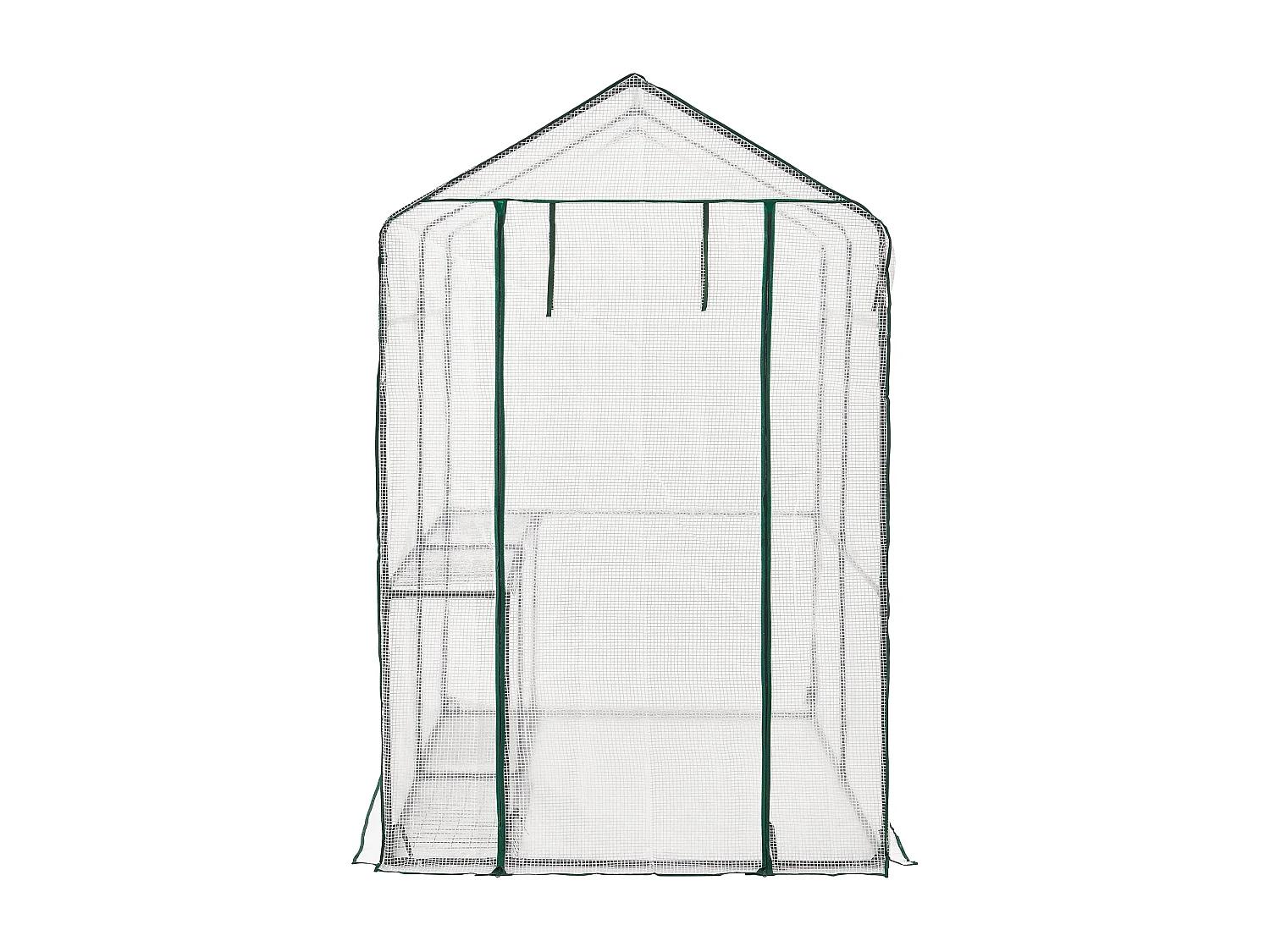 Invernadero de jardín en acero y polietileno con estantes integrados 120 x 186 x 190 cm 03_0008255