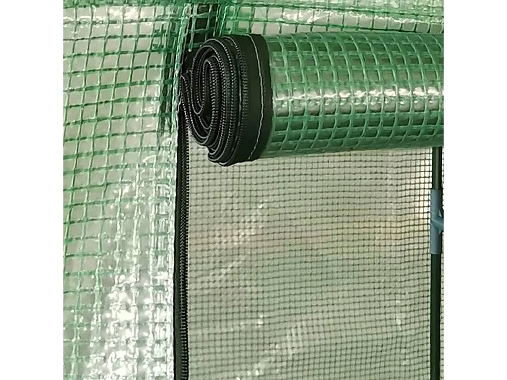 Tenda de estufa abrigo para plantas flores vegetais com estrutura de aço 05 m² 1 x 05 x 19 m verde 02_0044526