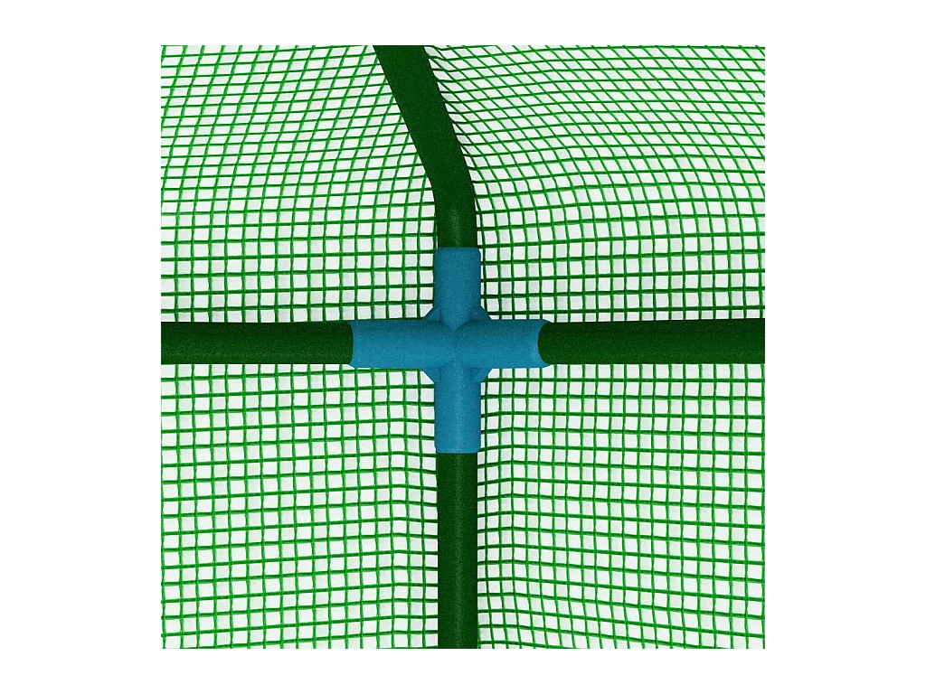 Tenda de estufa abrigo para plantas flores vegetais com prateleiras de aço 227 x 223 cm verde 02_0044649