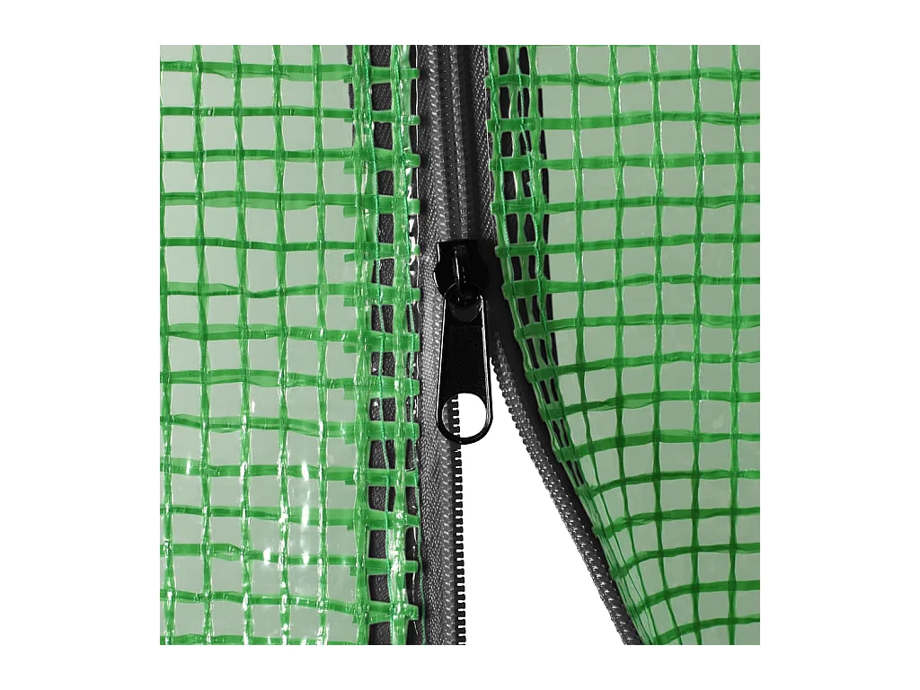 Tenda de estufa abrigo para plantas flores vegetais com prateleiras de aço 227 x 223 cm verde 02_0044649