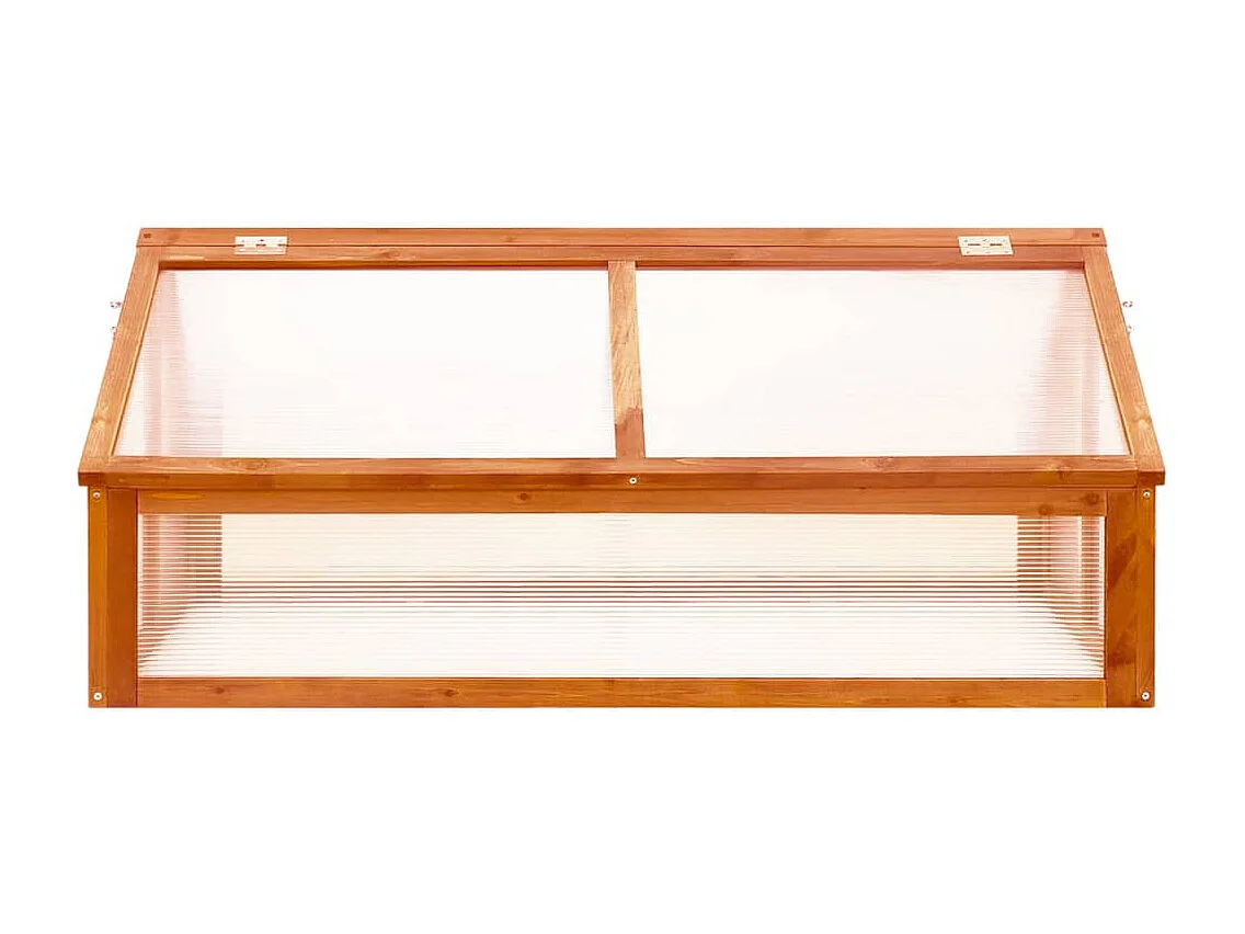 Serre tente abri plante bois marron 114 x 80 x 50 cm 02_0044439