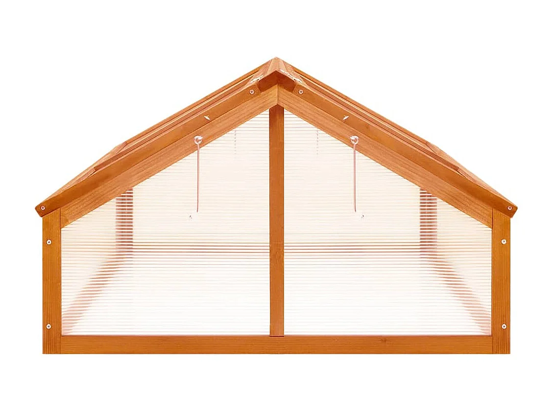 Serre tente abri plante bois marron 114 x 80 x 50 cm 02_0044439