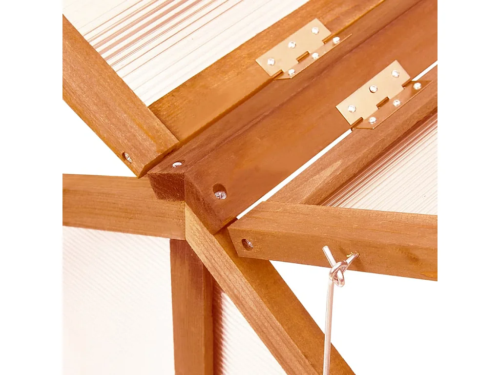 Serre tente abri plante bois marron 114 x 80 x 50 cm 02_0044439