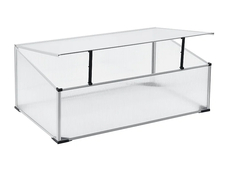 Telaio giardino horta tenditore con tetto in policarbonato 100 x 60 x 40 cm 03_0008264