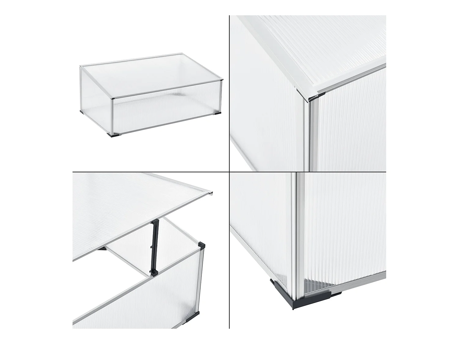 Serrer hcâssis de jardin polycarbonate 100 x 60 x 40 cm 03_0008264