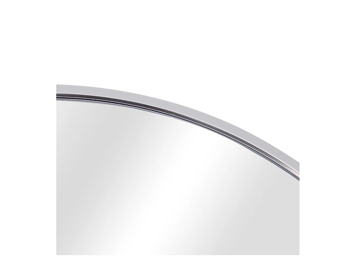 Espejo de pared redondo diámetro 50 cm plateado 03_0007915