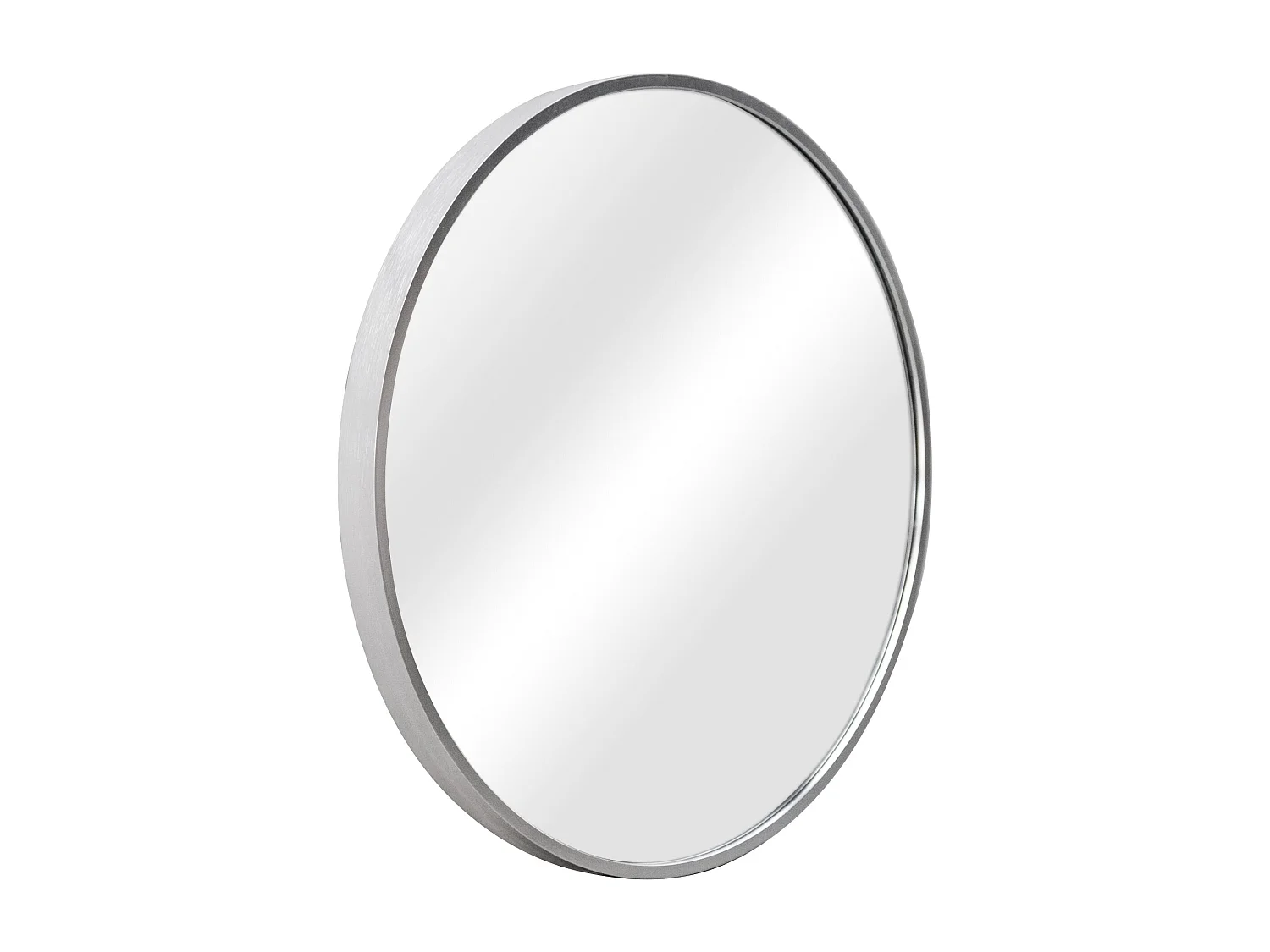 Espejo de pared redondo diámetro 50 cm plateado 03_0007915