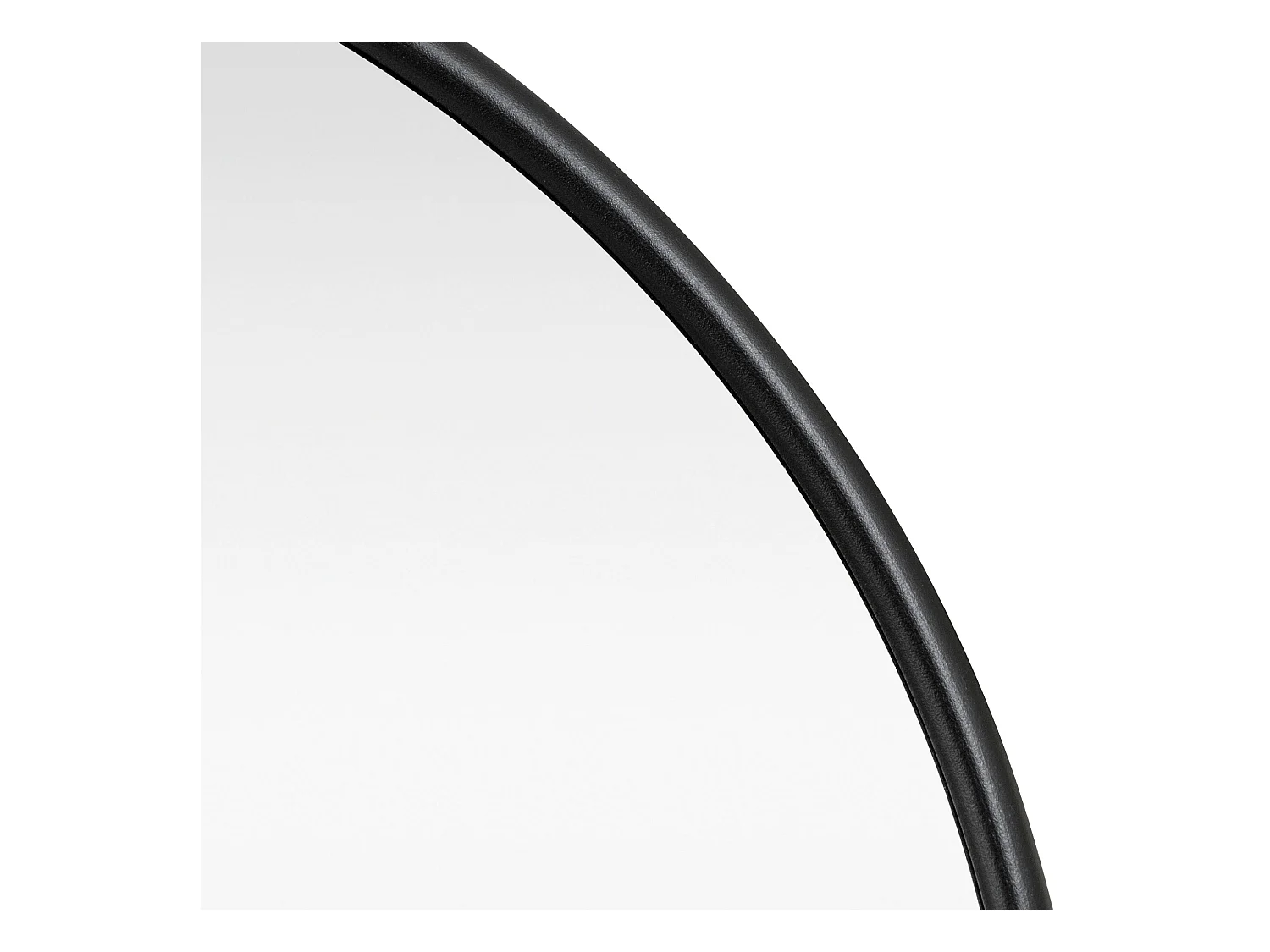 Specchio da parete ovale 30 x 60 cm nero opaco 03_0007952