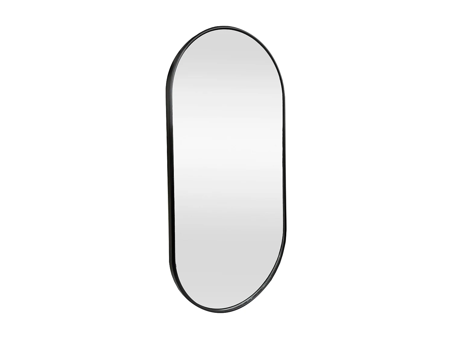 Miroir mural ovale 30 noire 60 x 2.8 x 30 cm 03_0007952
