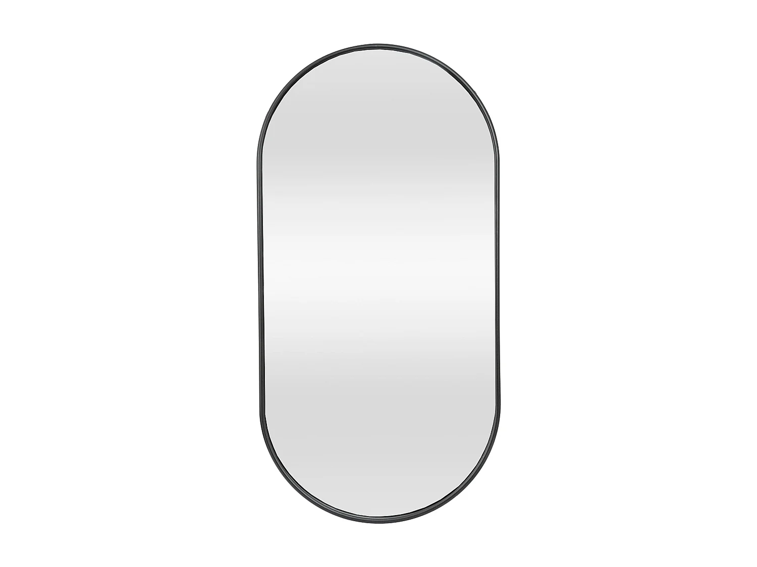 Miroir mural ovale 30 noire 60 x 2.8 x 30 cm 03_0007952