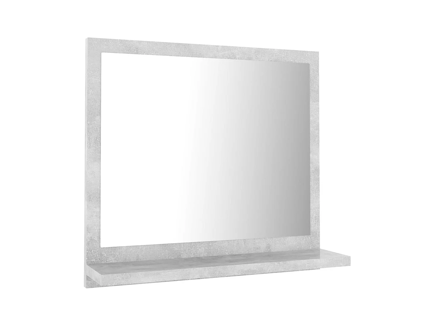 Specchio da bagno 40 x 10,5 x 37 cm truciolato grigio 02_0006942