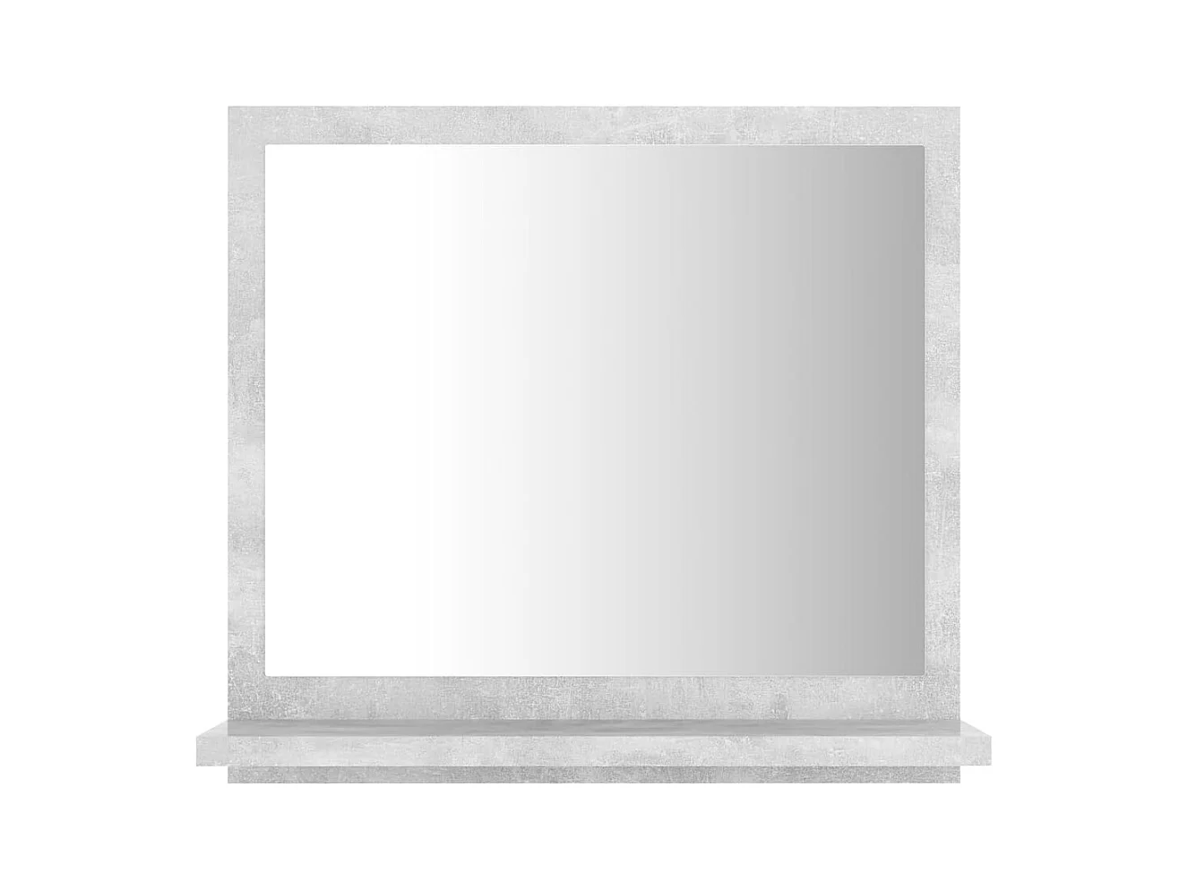 Specchio da bagno 40 x 10,5 x 37 cm truciolato grigio 02_0006942