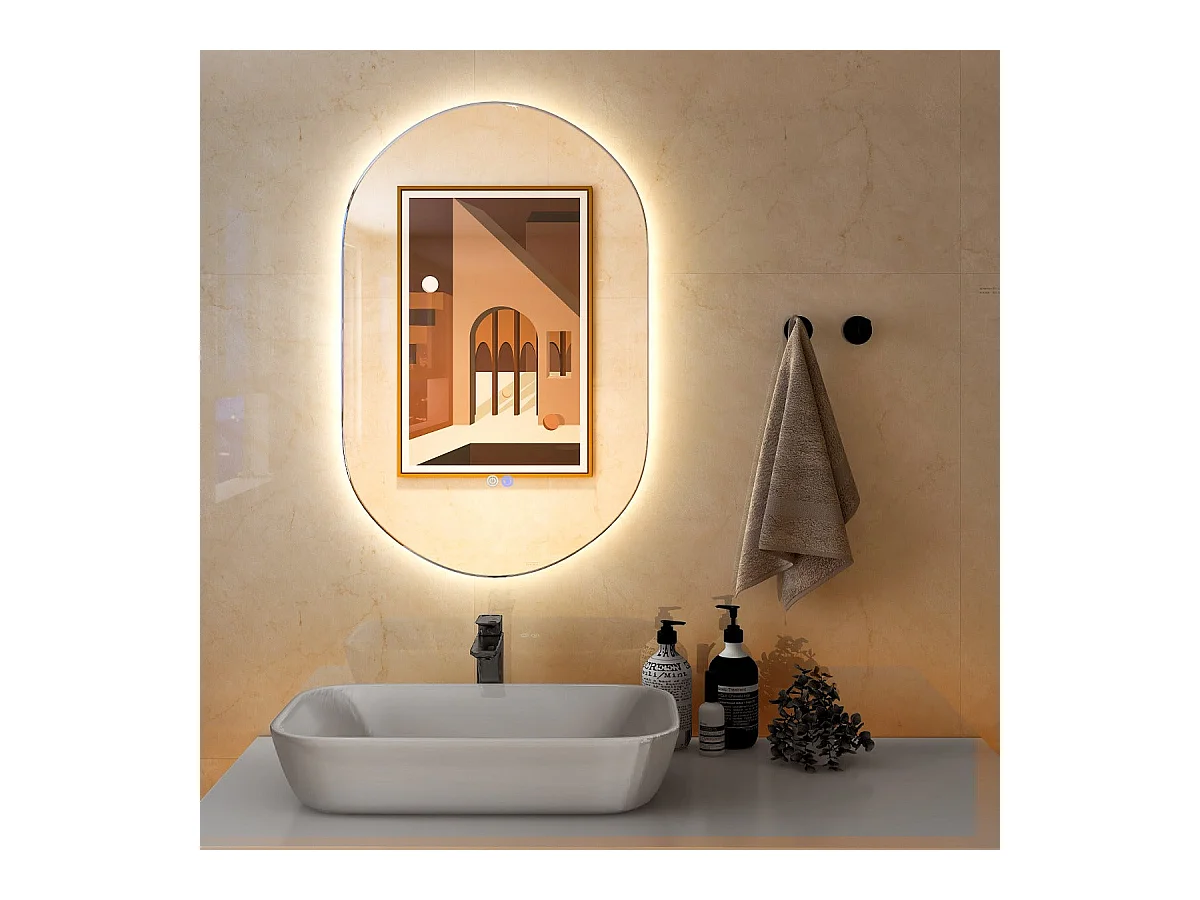 Miroir mural de salle 50 x 0 x 80 cm 20_0006308