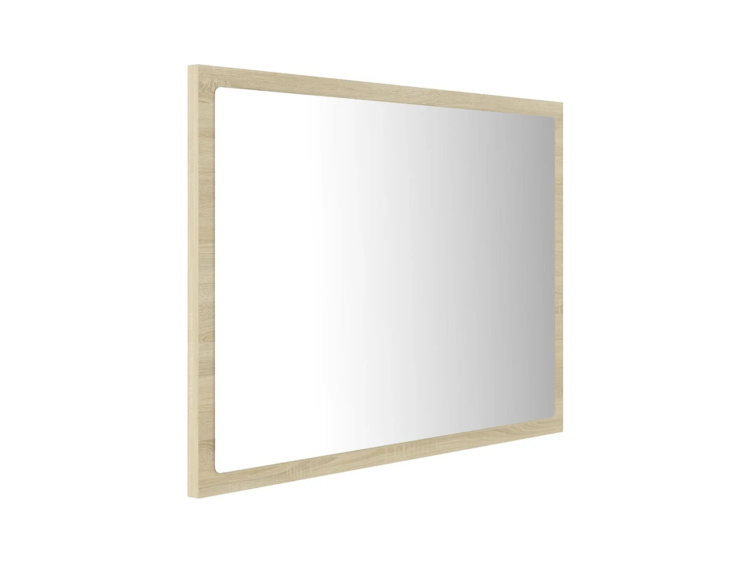 Specchio da bagno LED 60 x 8,5 x 37 cm rovere acrilico 02_0006962