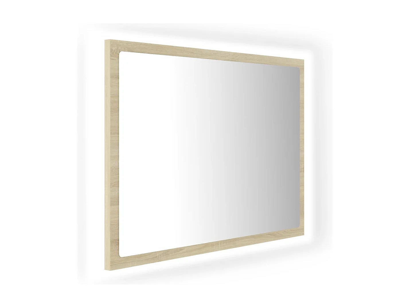 Espejo de baño LED 60 x 8,5 x 37 cm roble acrílico 02_0006962