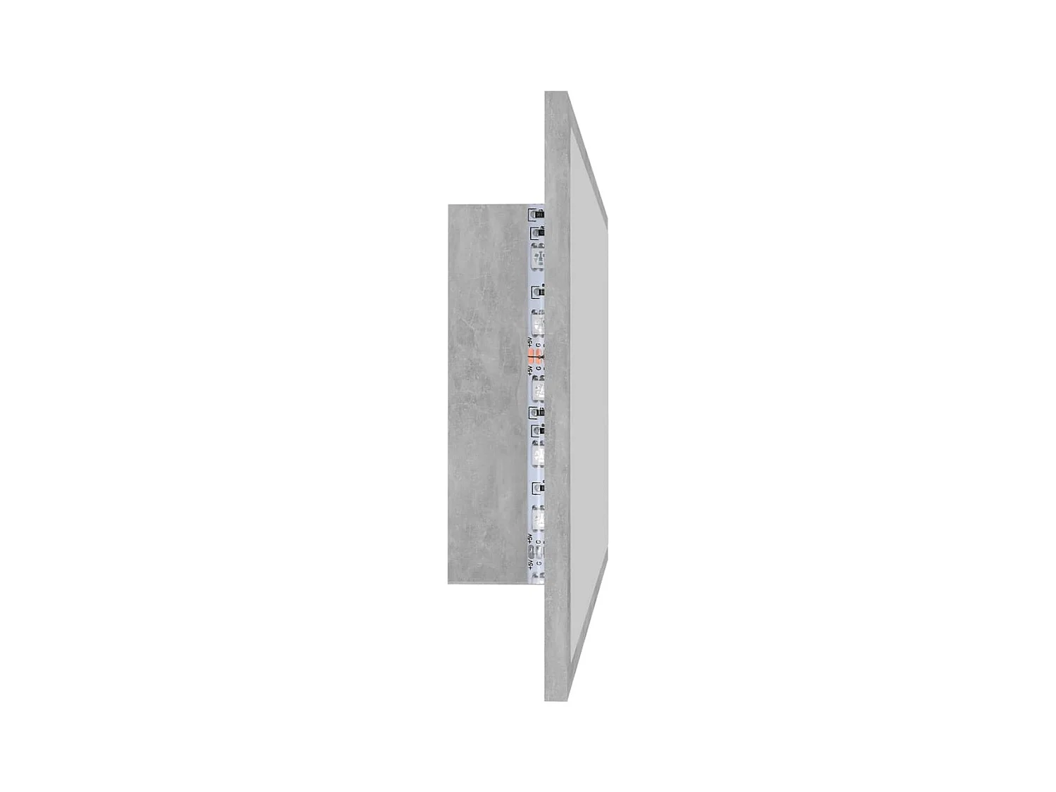 Espejo de baño LED 80 x 8,5 x 37 cm acrílico gris 02_0006992