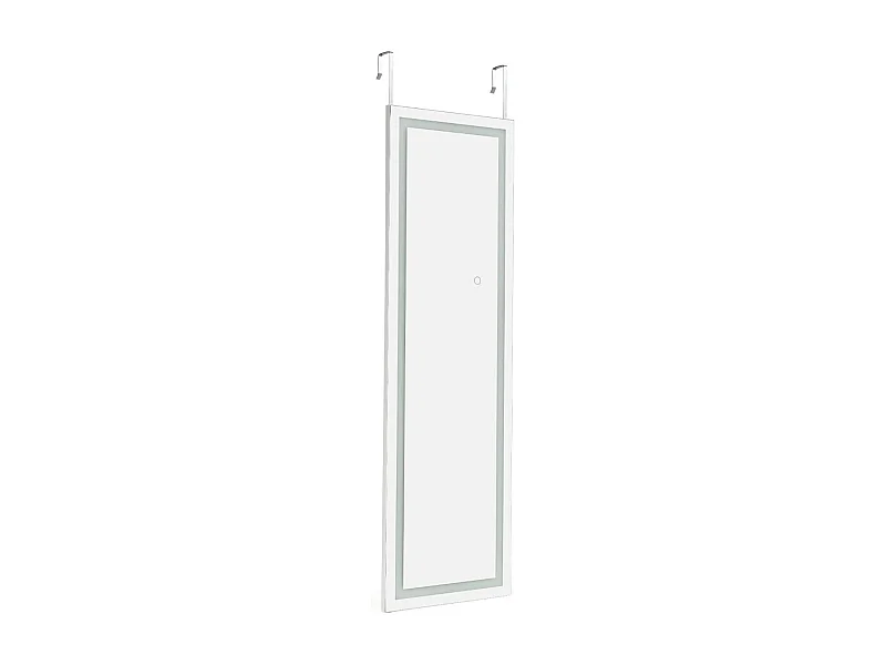 Espelho de parede LED espelho de corpo inteiro iluminado em 3 cores moldura MDF 120 x 37cm branco 20_0006878