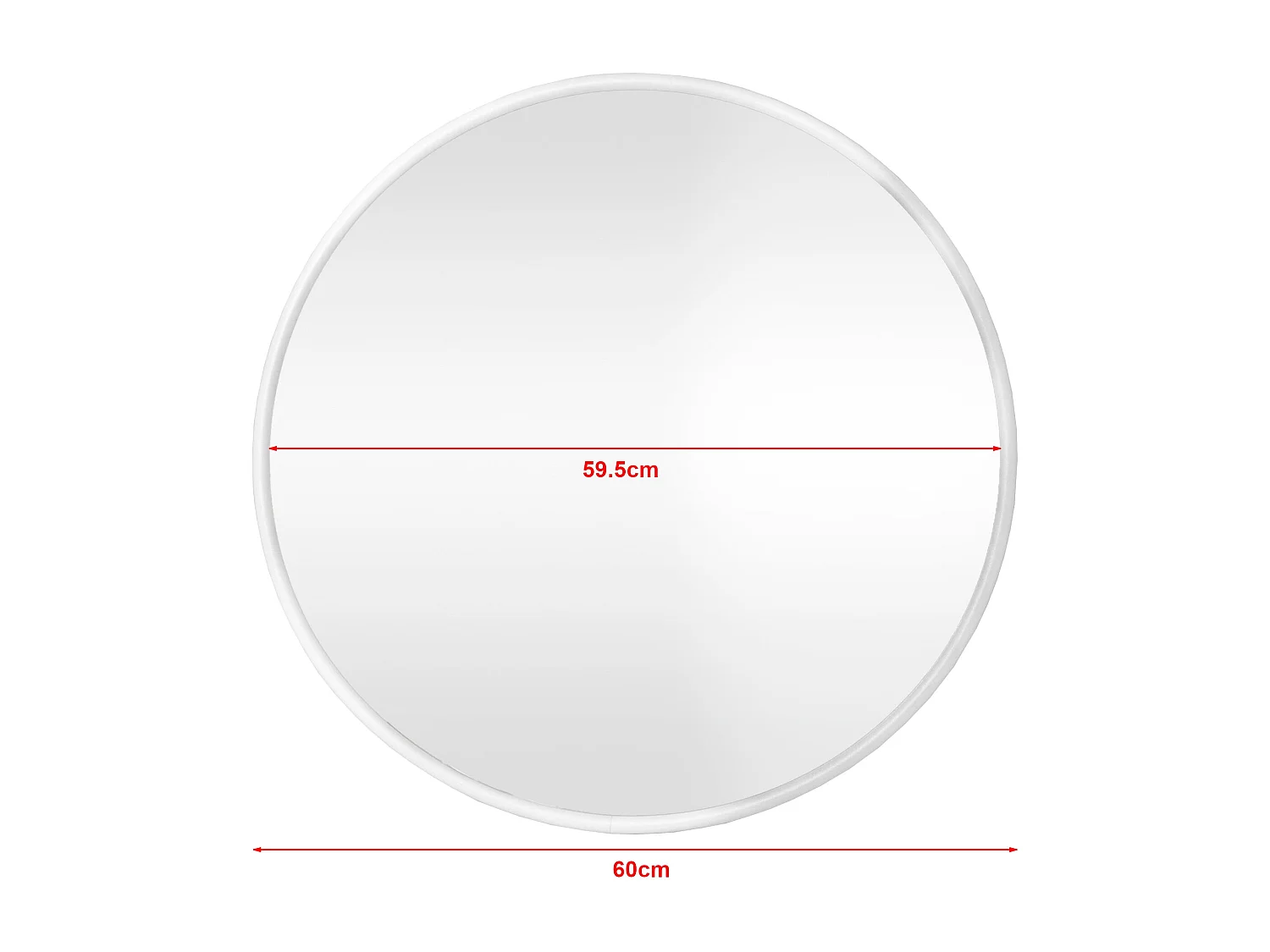 Miroir mural rond 60 blanche 60 x 2.8 x 60 cm 03_0007945