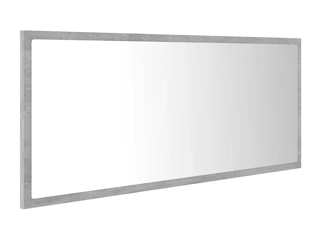 Espejo de baño LED 100 x 8,5 x 37 cm acrílico gris 02_0006989