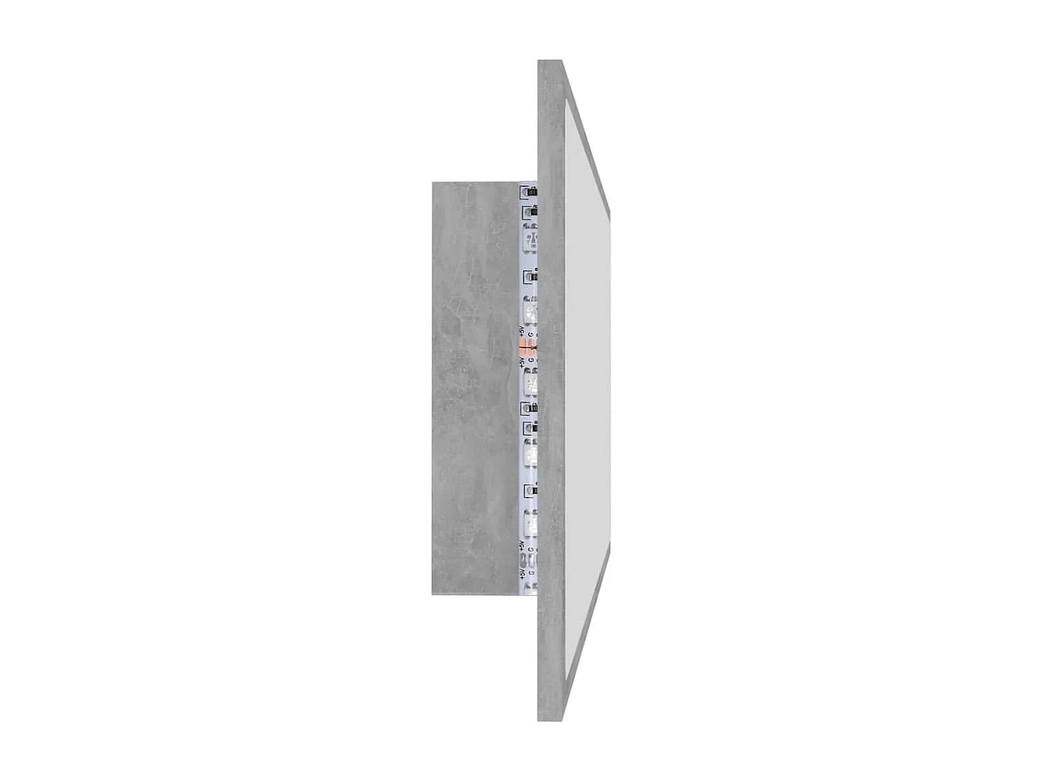 Espejo de baño LED 100 x 8,5 x 37 cm acrílico gris 02_0006989