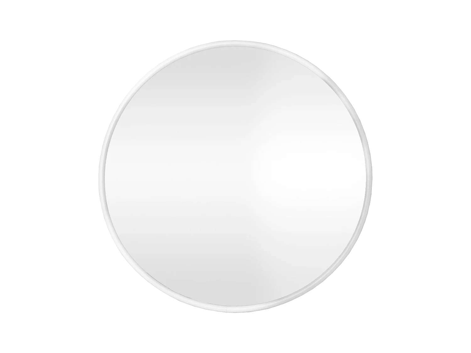 Specchio da parete rotondo 50 cm bianco opaco 03_0007941