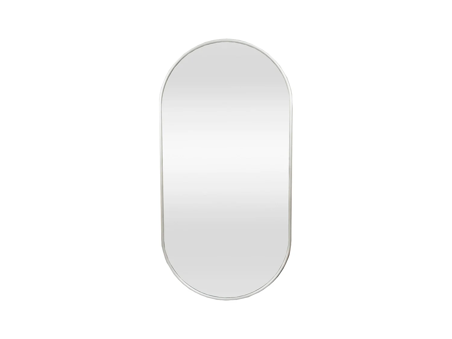 Specchio da parete ovale 30 x 60 cm champagne argento 03_0007948