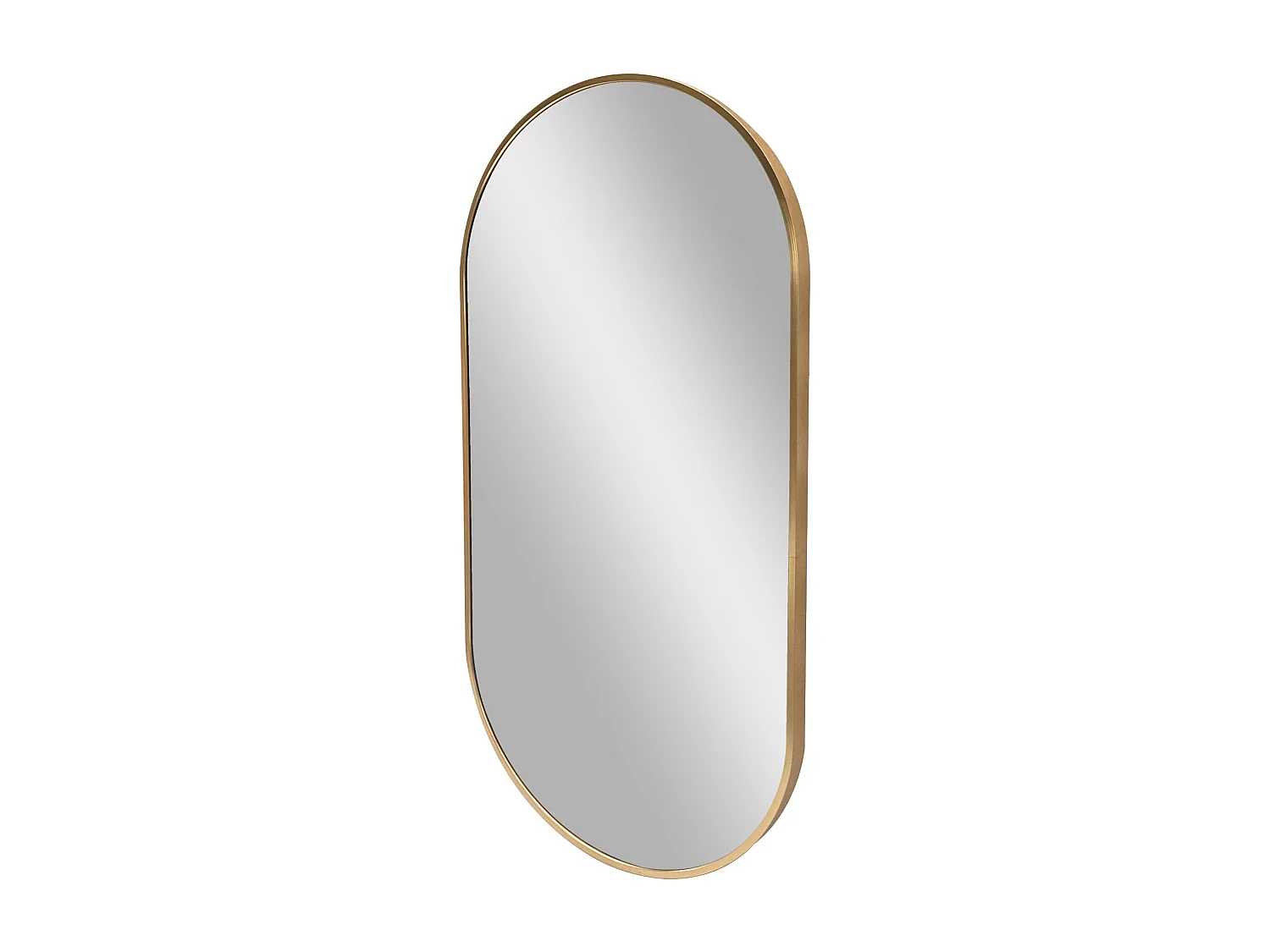 Espelho de parede elíptico 40 x 80 cm ouro 03_0007898