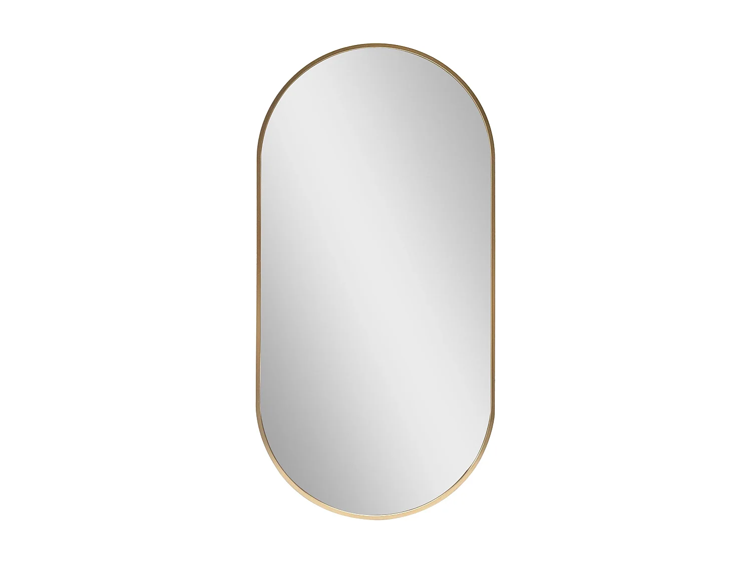 Espelho de parede elíptico 40 x 80 cm ouro 03_0007898