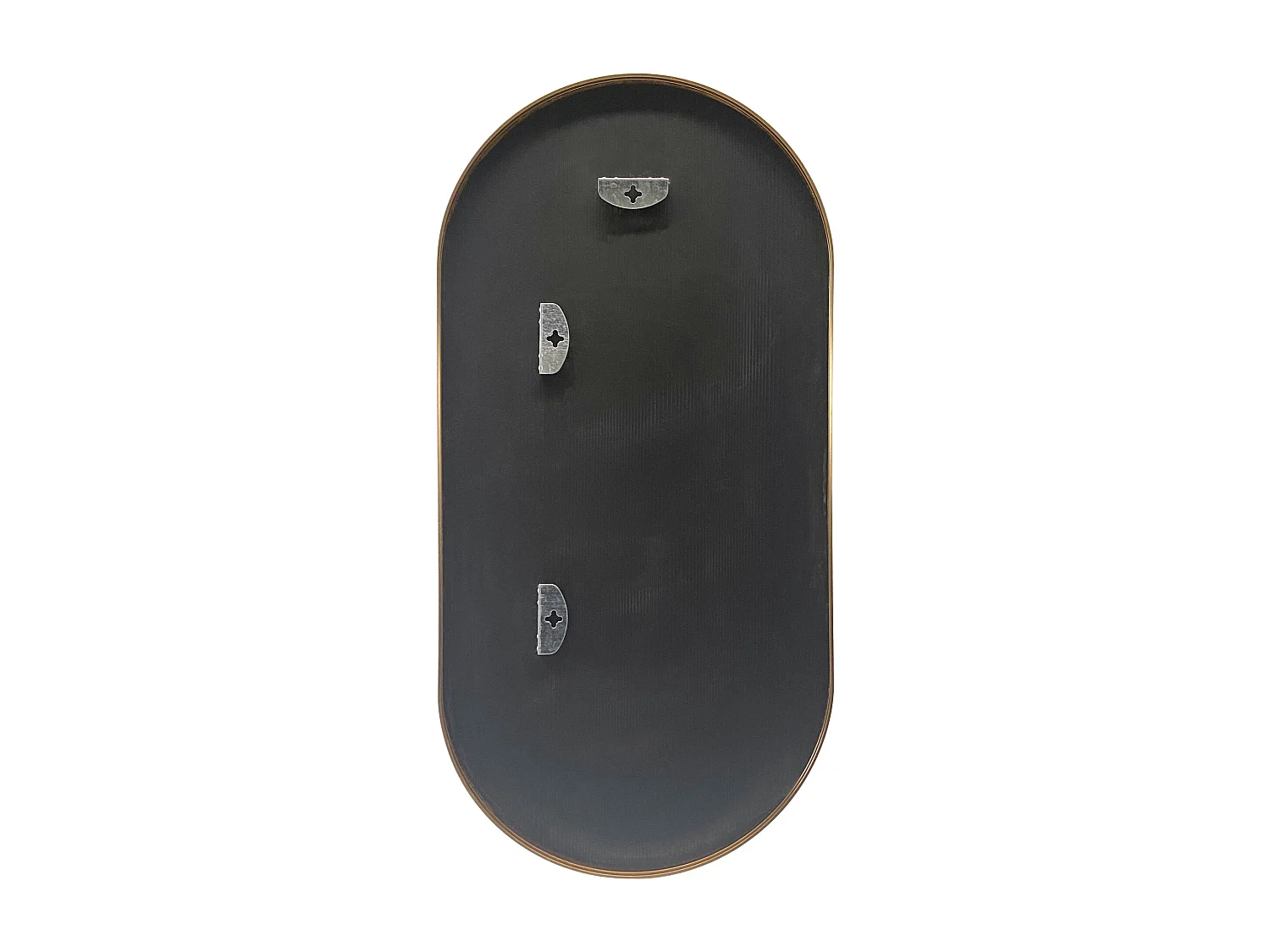 Espelho de parede elíptico 40 x 80 cm ouro 03_0007898