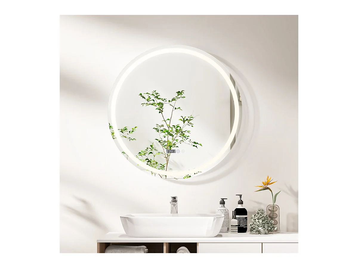 Miroir mural rond à 80 x 0 x 80 cm 20_0008919