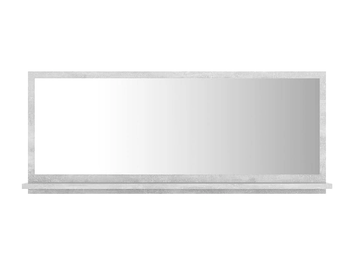 Espelho de banheiro 90 x 10,5 x 37 cm aglomerado cinza 02_0006946