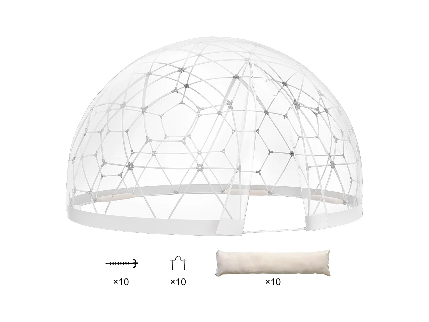 Tente SucceBuy Dôme à Bulles de 24cm Abri d Extérieur avec Fenêtre Transparente