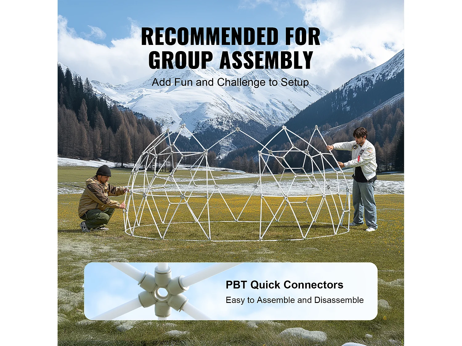 Tente SucceBuy Dôme à Bulles de 24cm Abri d'Extérieur avec Fenêtre Transparente, Parfait pour Jardin et Observatoire en Plein Air